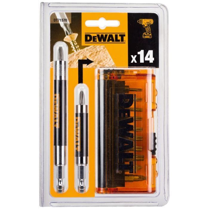 Набор бит DeWALT бит, магнит. держателей, 14 предм. (DT71570) изображение 4