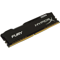 Модуль памяти для компьютера DDR4 64GB (4x16GB) 2666 MHz HyperX FURY Black Kingston Fury (ex.HyperX) (HX426C16FBK4/64) изображение 4