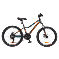 Велосипед Optimabikes 24" BLACKWOOD 2018 14G Vbr рама-12,5" Al черно-оранжевый (OPS-OP-24-037)