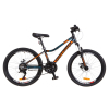 Велосипед Optimabikes 24" BLACKWOOD 2018 14G Vbr рама-12,5" Al черно-оранжевый (OPS-OP-24-037)