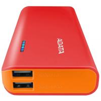 Батарея универсальная ADATA PT100 10000mAh Red-Orange (APT100-10000M-5V-CRDOR) изображение 3