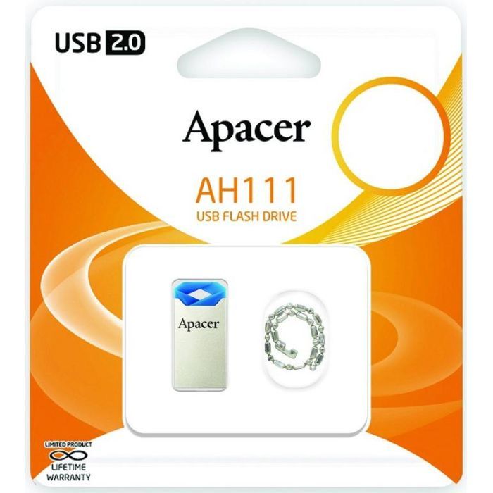USB флеш накопитель Apacer 64GB AH111 Crystal USB 2.0 (AP64GAH111CR-1) изображение 6