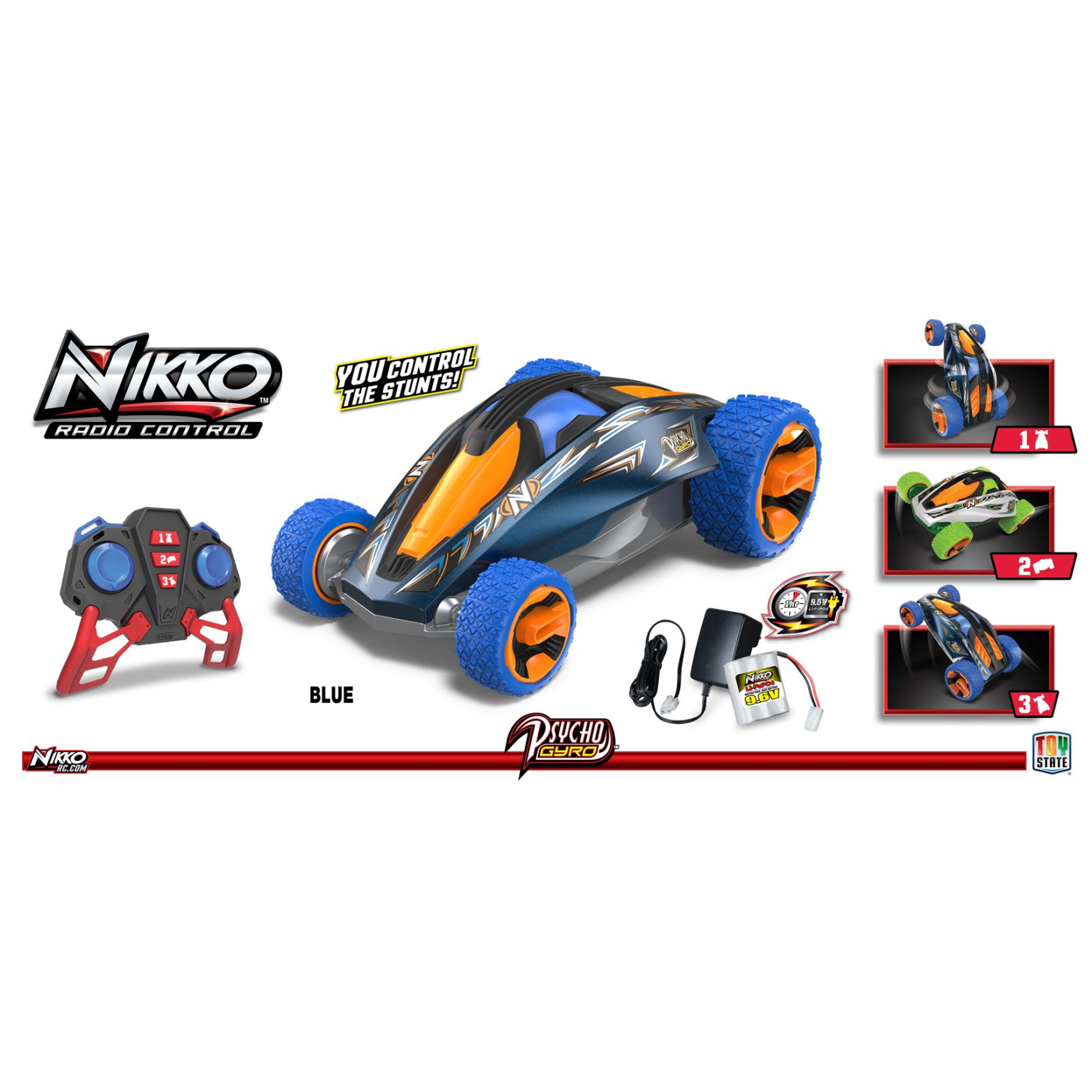 Радіокерована іграшка Nikko Psycho Gyro синій (90251) зображення 4
