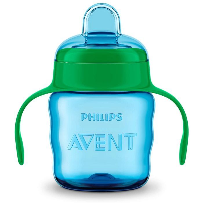 Поїльник-непроливайка Philips AVENT з м'яким носиком 200 мл блакитний, 6 міс+ (SCF551/05) зображення 2