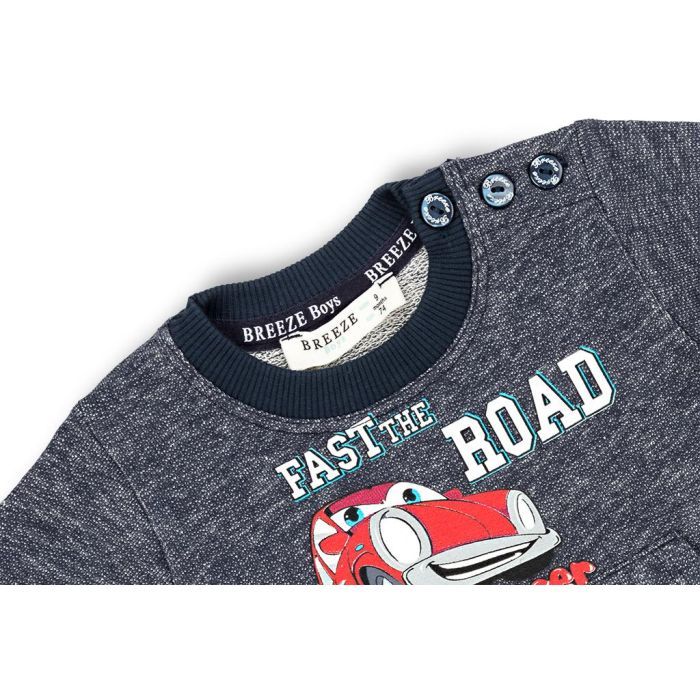 Набір дитячого одягу Breeze "Fast the road" (9527-86B-blue) зображення 7