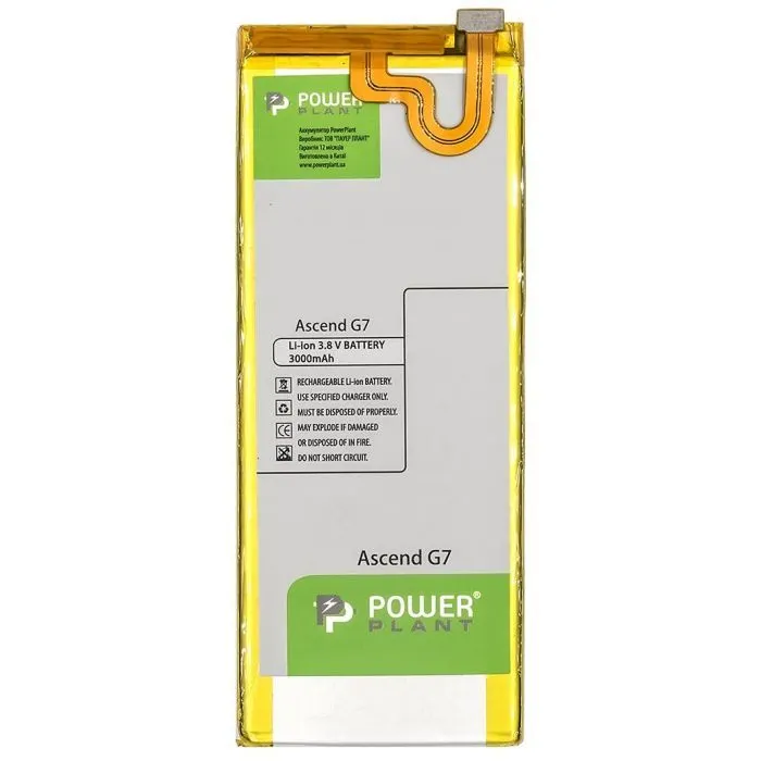 Аккумуляторная батарея PowerPlant Huawei Ascend G7 (HB3748B8EBC) 3000mAh (SM150120)