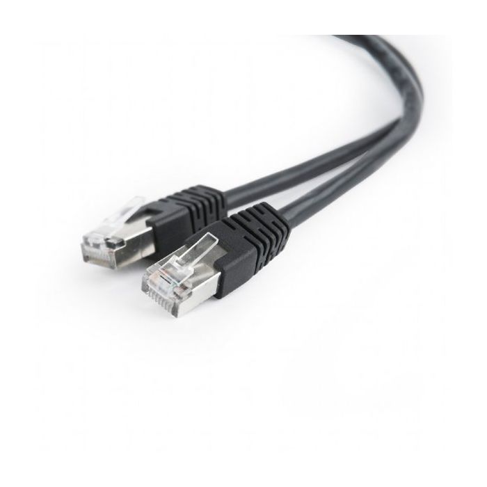 Патч-корд 1м FTP cat 5е CCA Cablexpert (PP22-1M/BK)