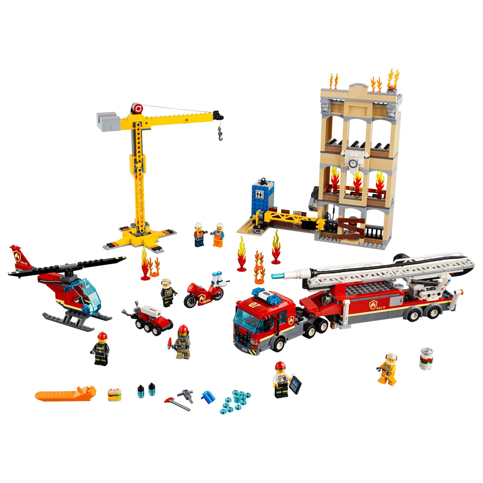 Конструктор LEGO City Центральная пожарная станция 943 детали (60216) изображение 2