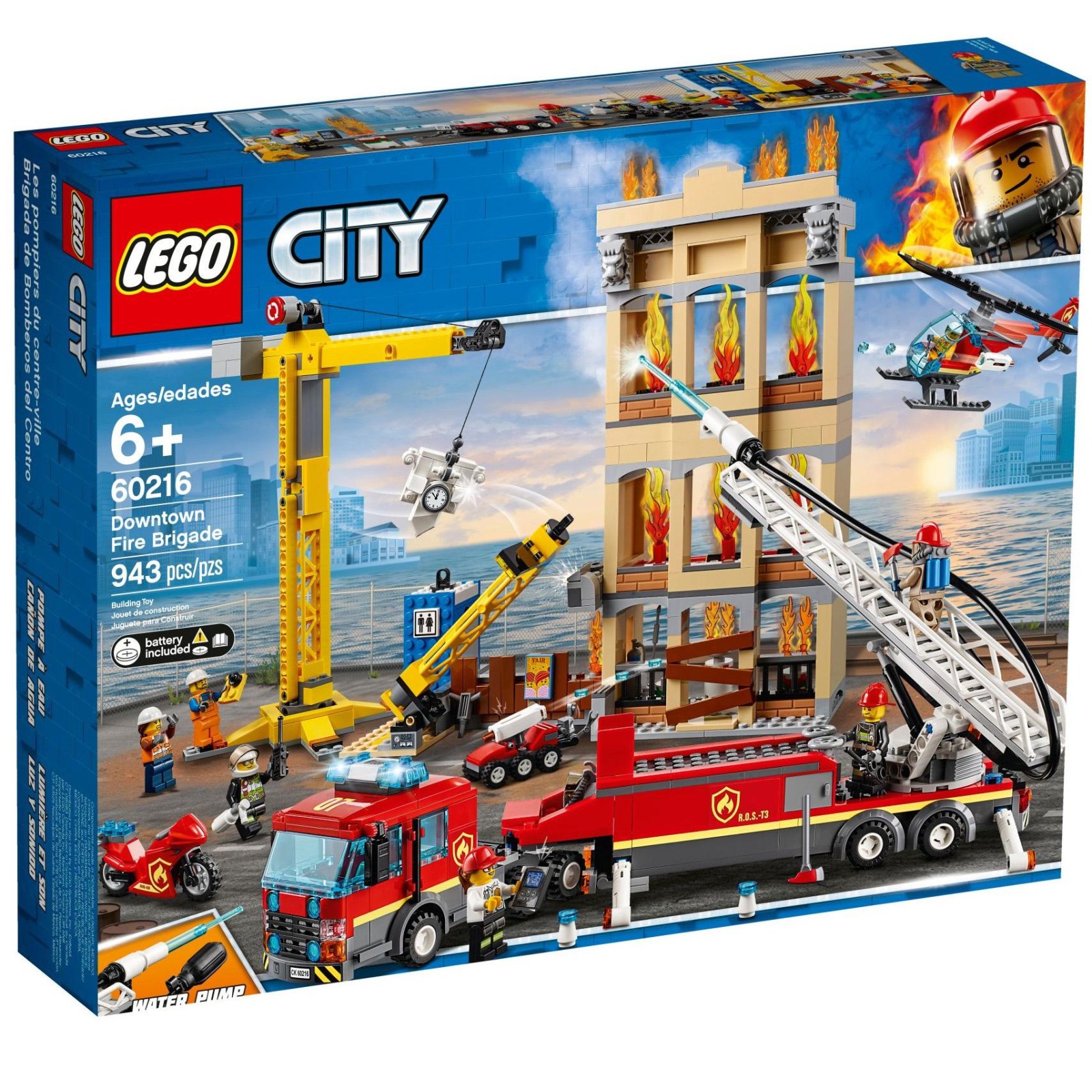 Конструктор LEGO City Центральна пожежна станція (60216)