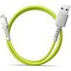 Дата кабель USB 2.0 AM to Micro 5P 1.0m Soft white/lime Pixus (4897058531176) изображение 3
