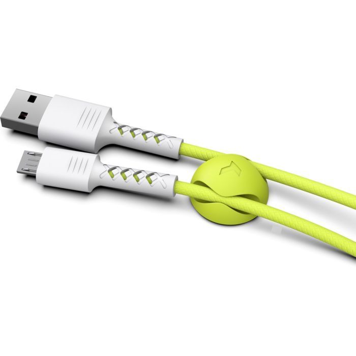 Дата кабель USB 2.0 AM to Micro 5P 1.0m Soft white/lime Pixus (4897058531176) изображение 4