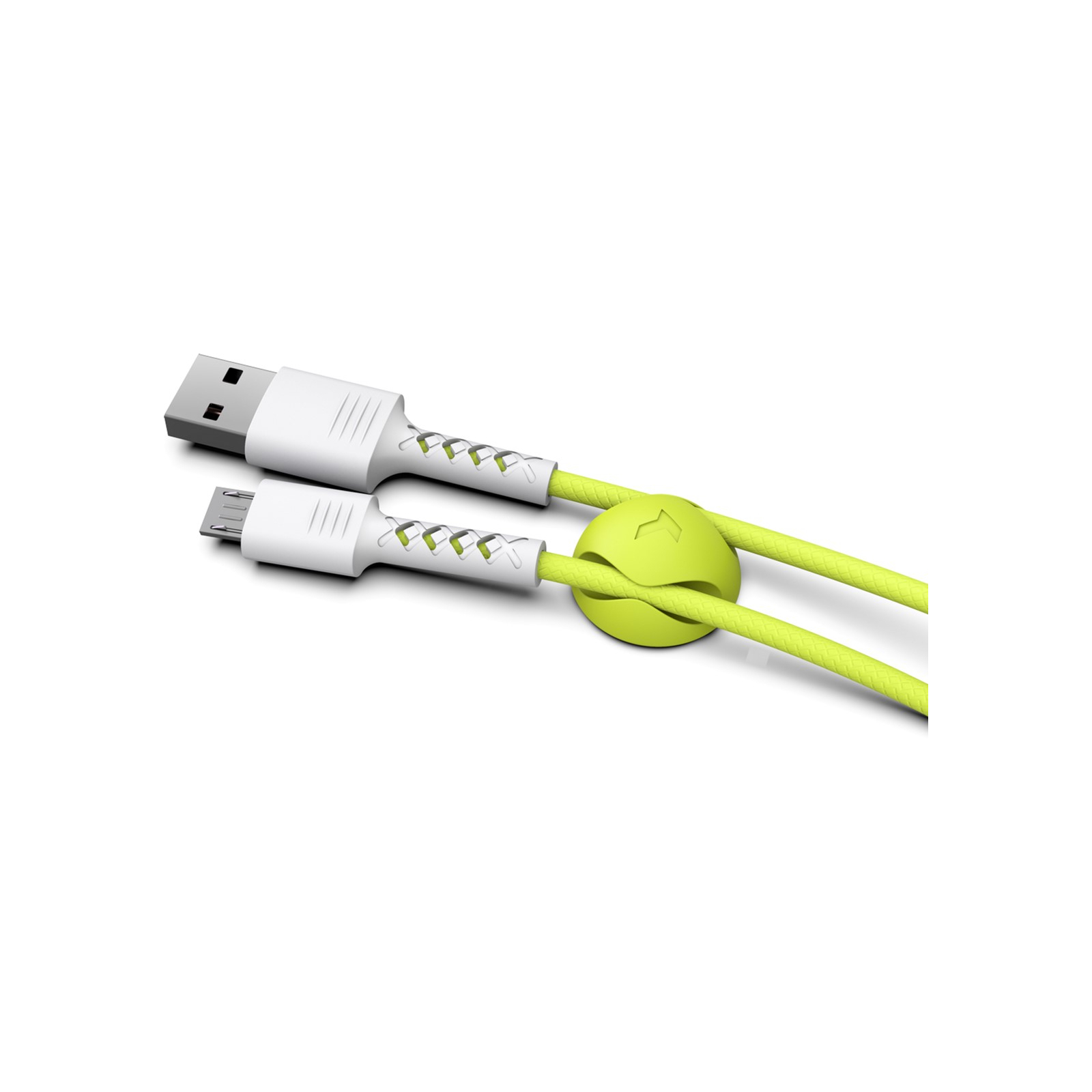 Дата кабель USB 2.0 AM to Micro 5P 1.0m Soft white/lime Pixus (4897058531176) изображение 4