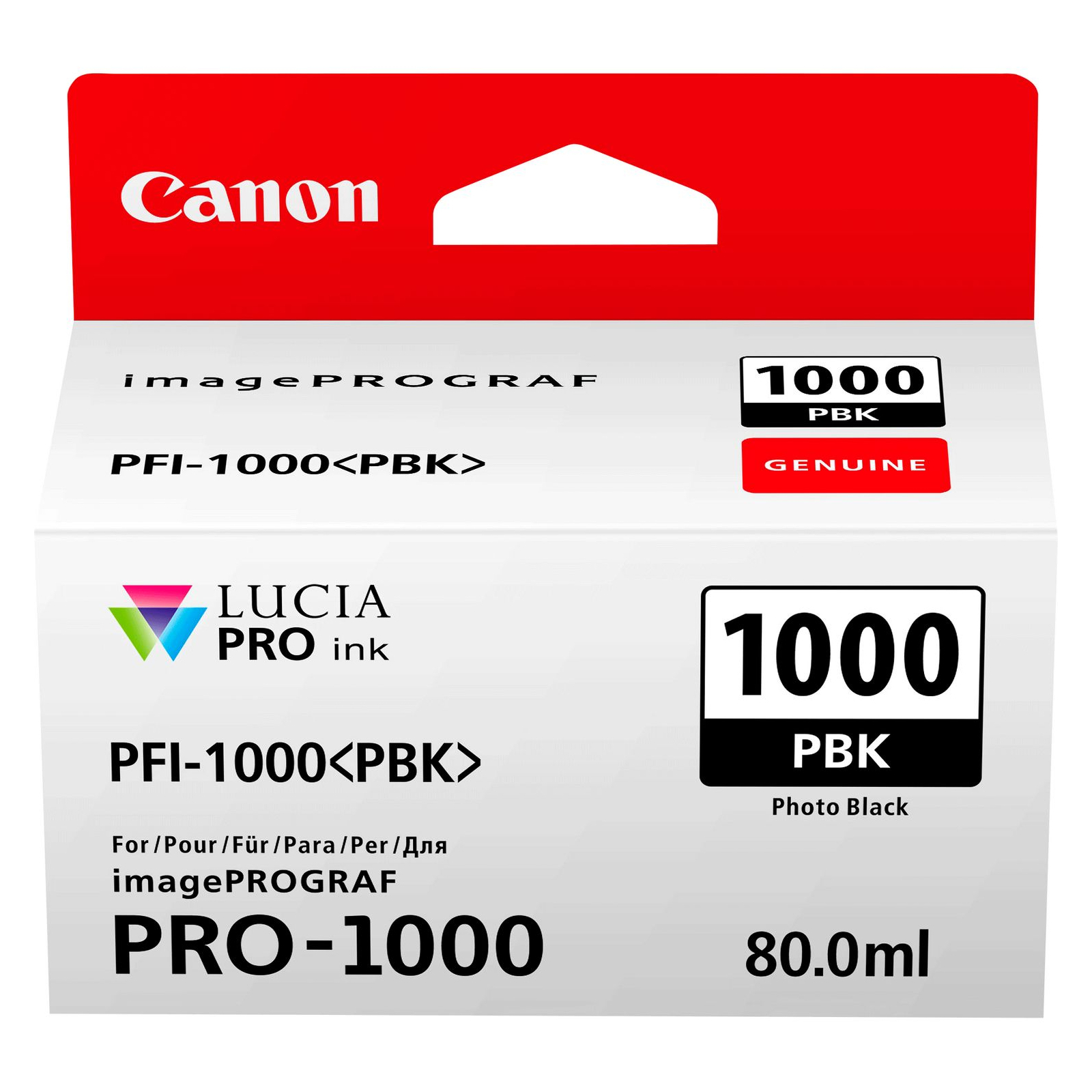 Картридж Canon PFI-1000PC (Photo Cyan) (0550C001)