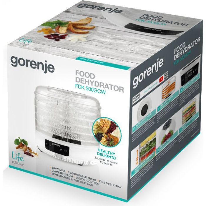 Сушка для овочів та фруктів Gorenje FDK500GCW зображення 3