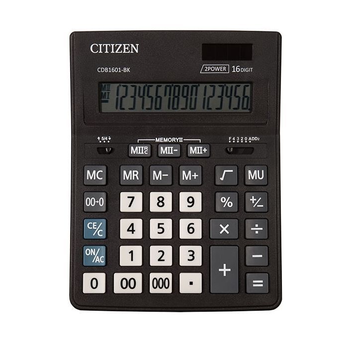 Калькулятор Citizen CDB1601-BK зображення 2