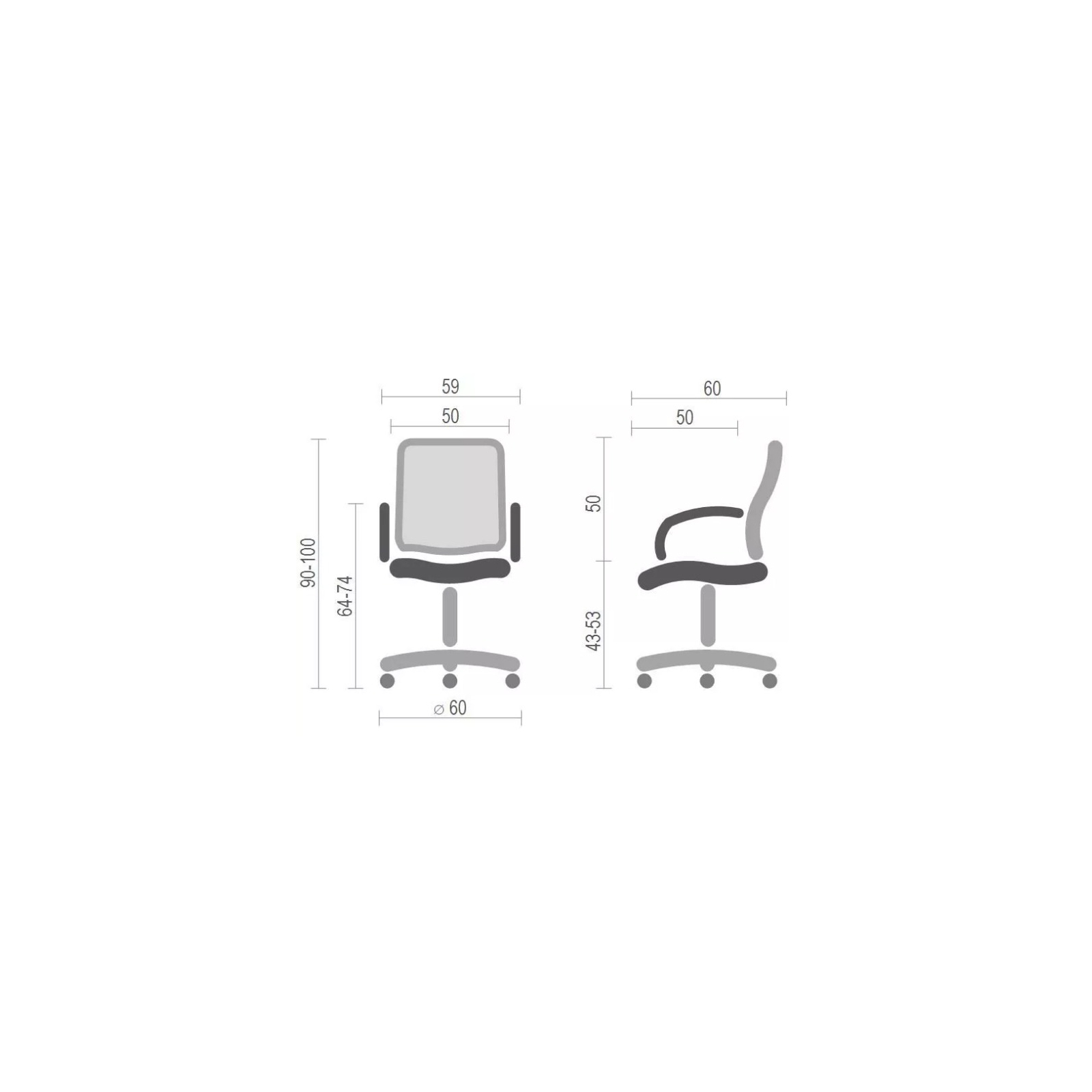 Офісне крісло Аклас Стром CH TILT Чорне (12747) зображення 6