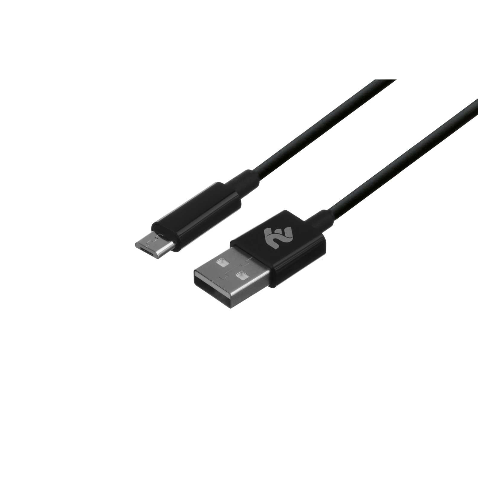 Дата кабель USB 2.0 AM to Micro 5P 1.0m black 2E (2E-CCMAB-BL) изображение 2