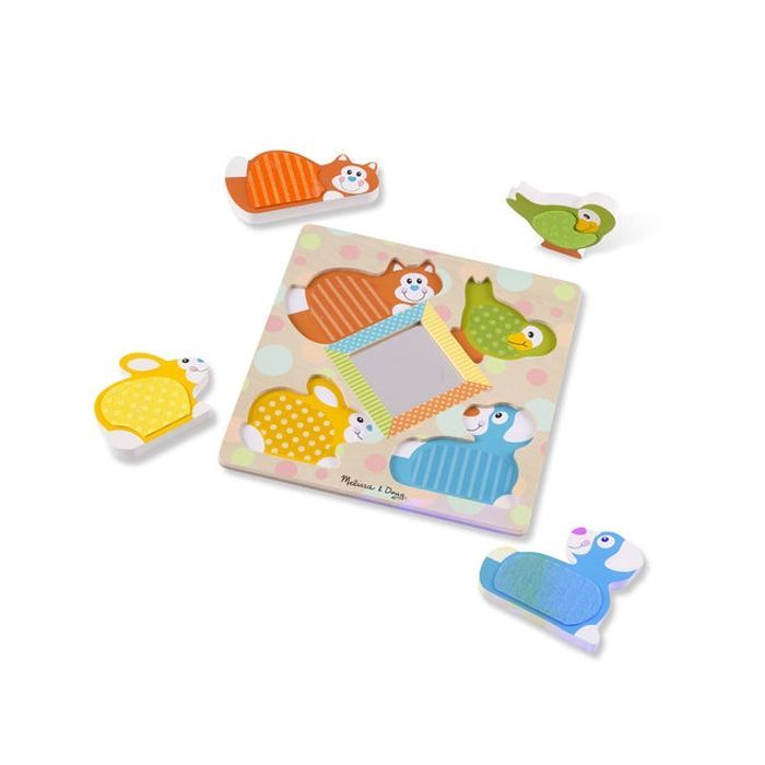 Розвиваюча іграшка Melissa&Doug Дзеркальний пазл з тваринами (MD1898) зображення 4