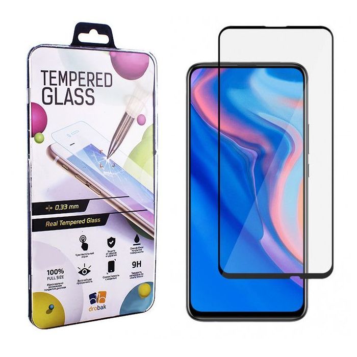 Стекло защитное Drobak Honor 9 X Black Full Cover Full Glue (440910)