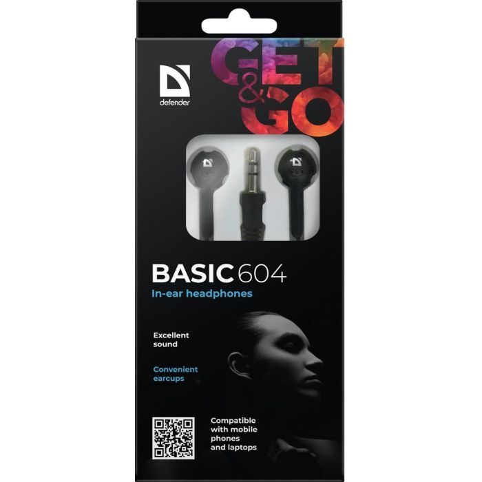 Наушники Defender Basic 604 Black-Blue (63608) изображение 4