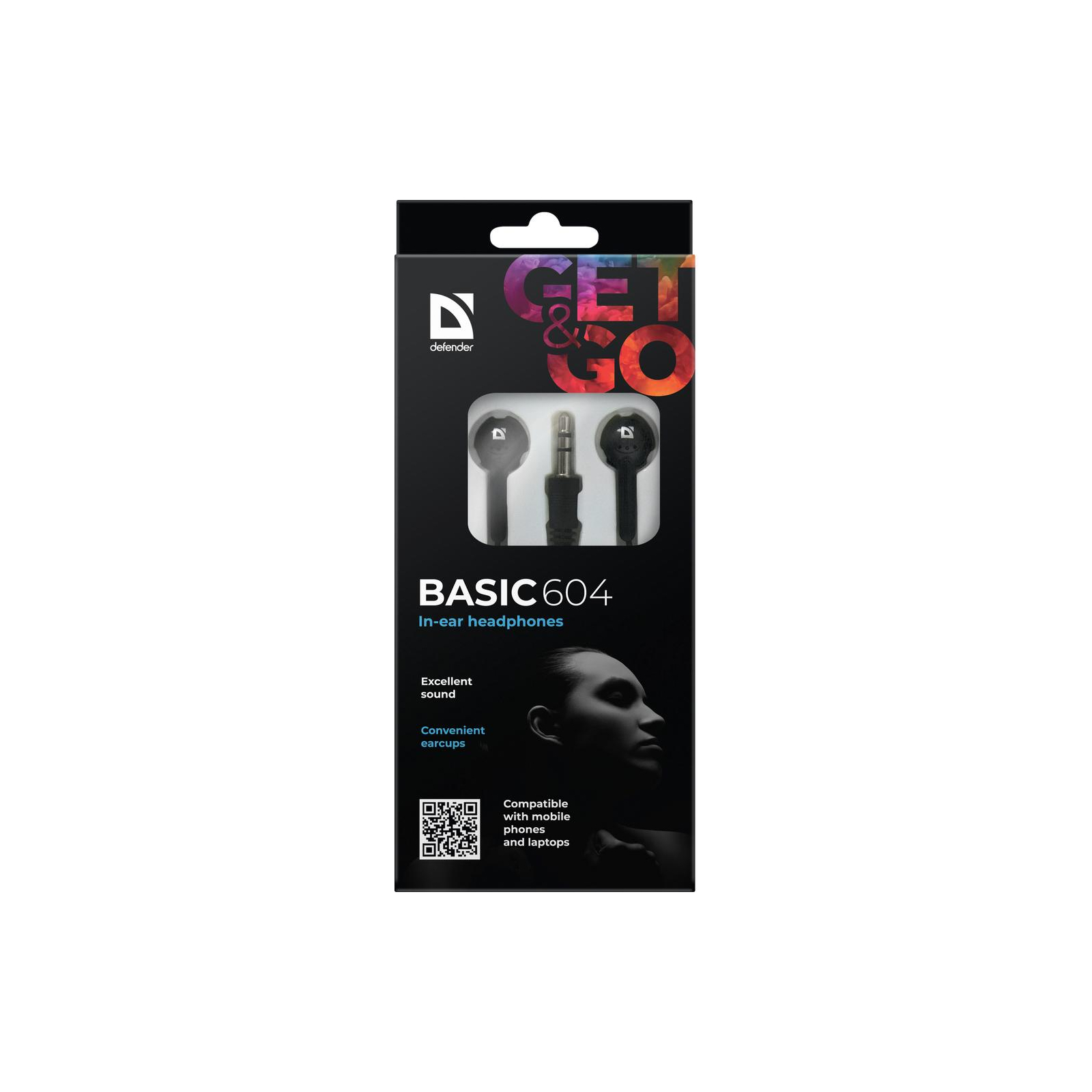 Навушники Defender Basic 604 Black-Red (63605) зображення 4
