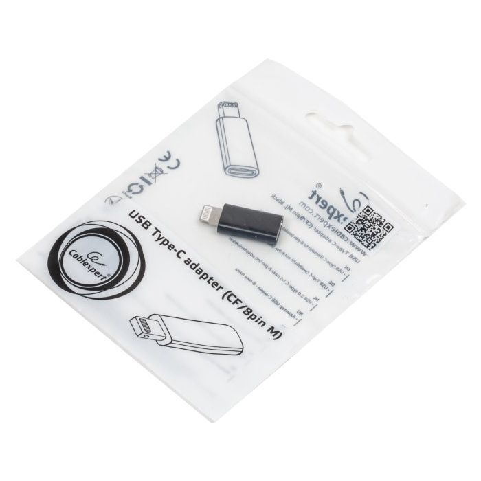 Переходник USB Lightning (Type-C USB розетка) Cablexpert (A-USB-CF8PM-01) изображение 3