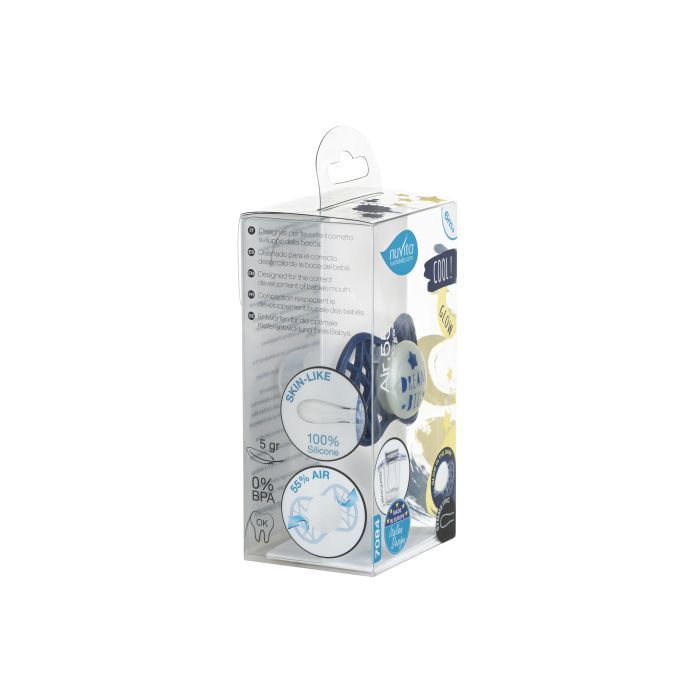 Пустушка Nuvita Air55 Cool 6m+ симетрична (світиться в темряві) (NV7085GM) зображення 4