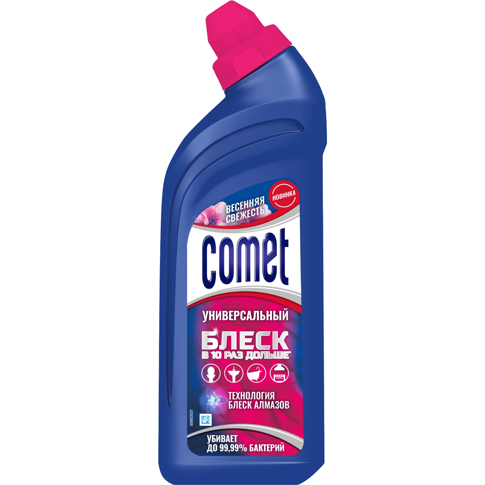 Жидкость для чистки ванн Comet Весенняя свежесть 450мл (8001480703544)