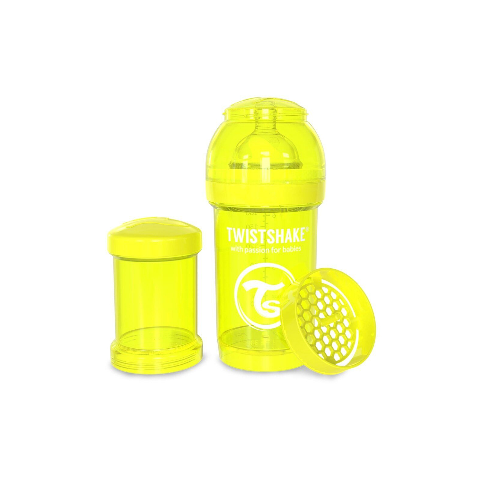 Пляшечка для годування Twistshake антиколькова 180 мл, помаранчева (24848) зображення 2