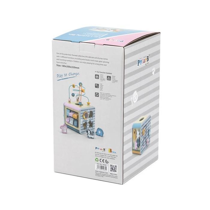 Развивающая игрушка Viga Toys Игровой центр PolarB Кубик 5-в-1 (44030) изображение 11