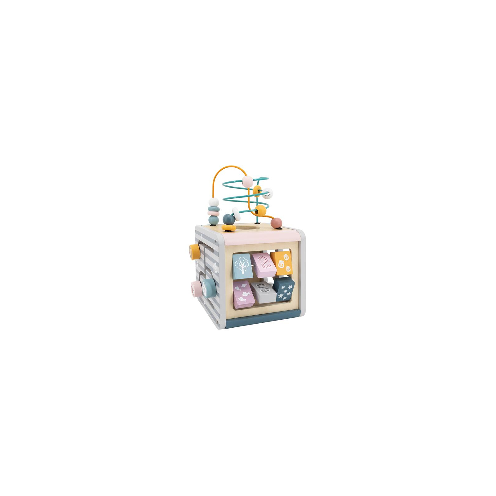 Развивающая игрушка Viga Toys Игровой центр PolarB Кубик 5-в-1 (44030) изображение 6