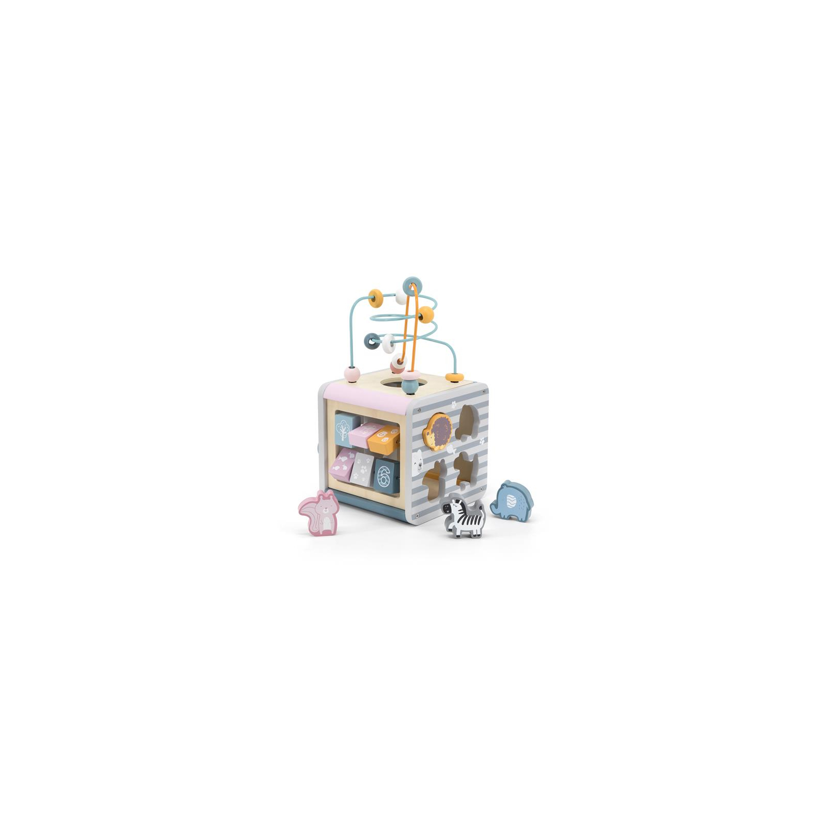 Развивающая игрушка Viga Toys Игровой центр PolarB Кубик 5-в-1 (44030)