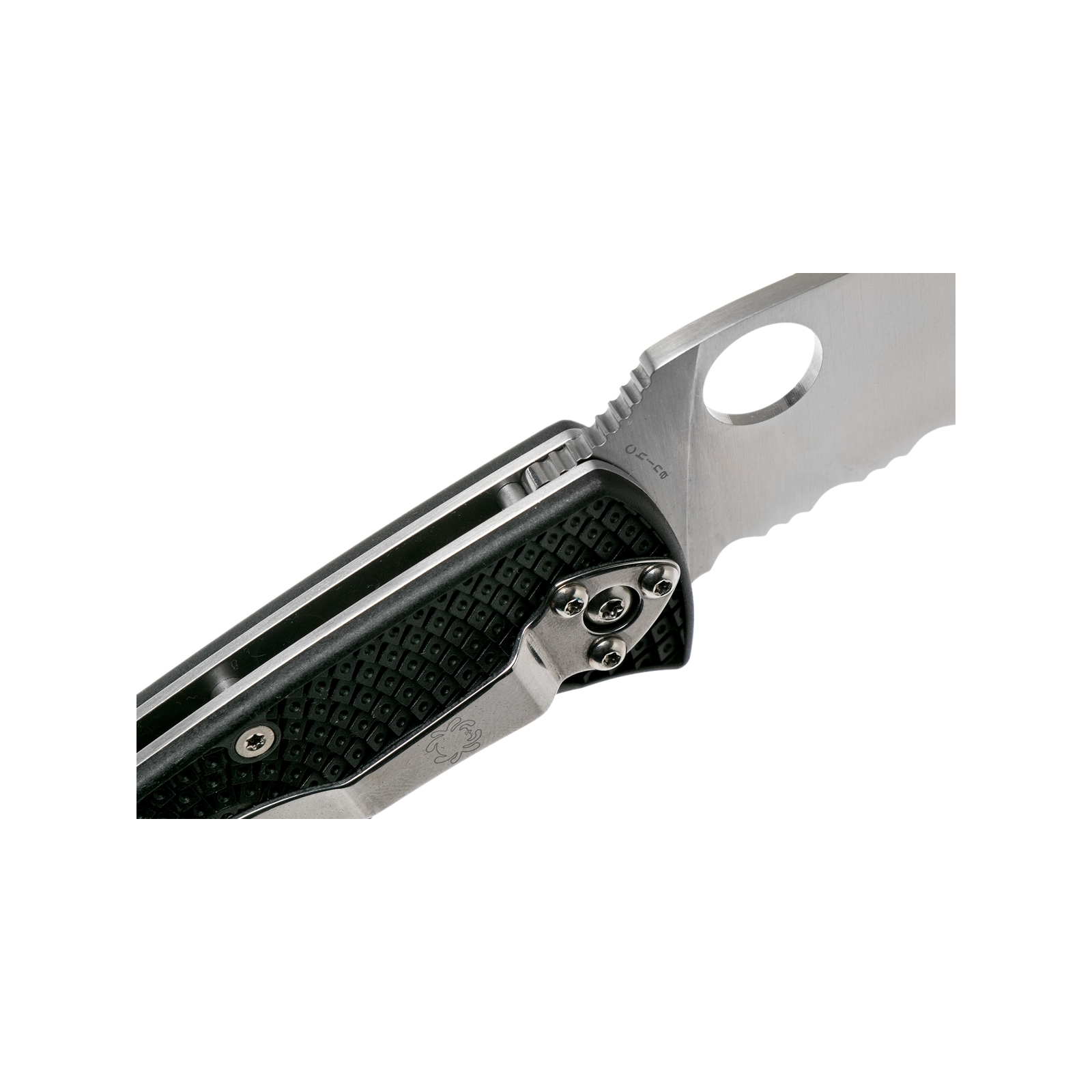 Нож Spyderco Tenacious Black Blade FRN серрейтор (C122SBBK) изображение 4
