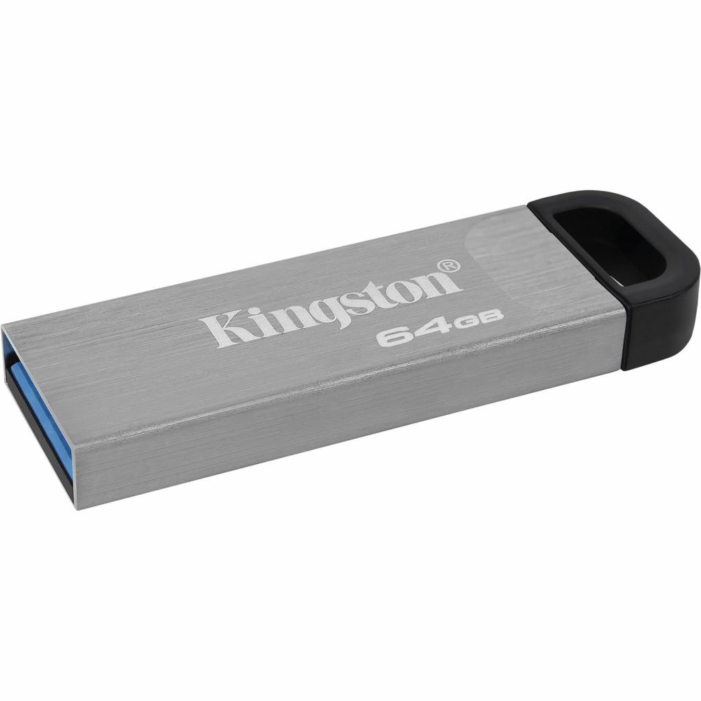 USB флеш накопитель Kingston 256GB DT Kyson Silver/Black USB 3.2 (DTKN/256GB) изображение 2