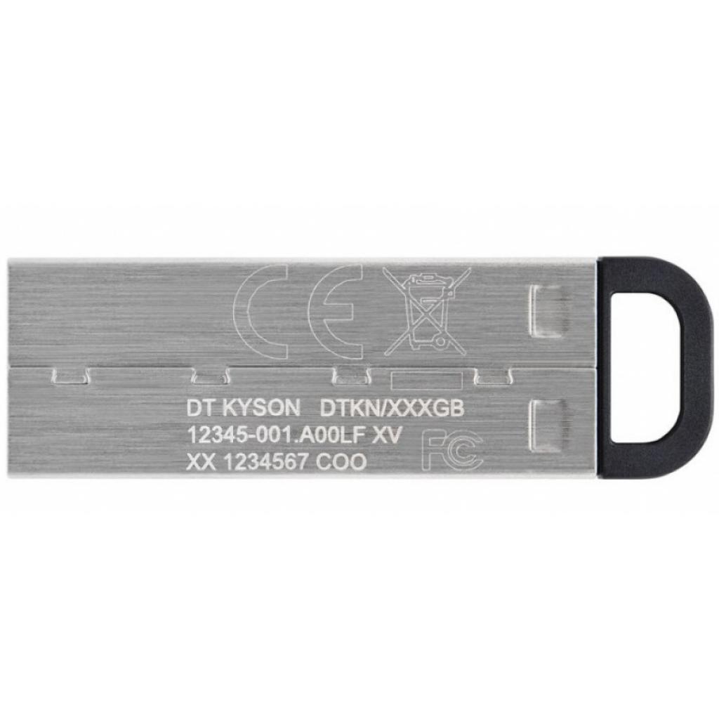 USB флеш накопичувач Kingston 256GB DT Kyson Silver/Black USB 3.2 (DTKN/256GB) зображення 3