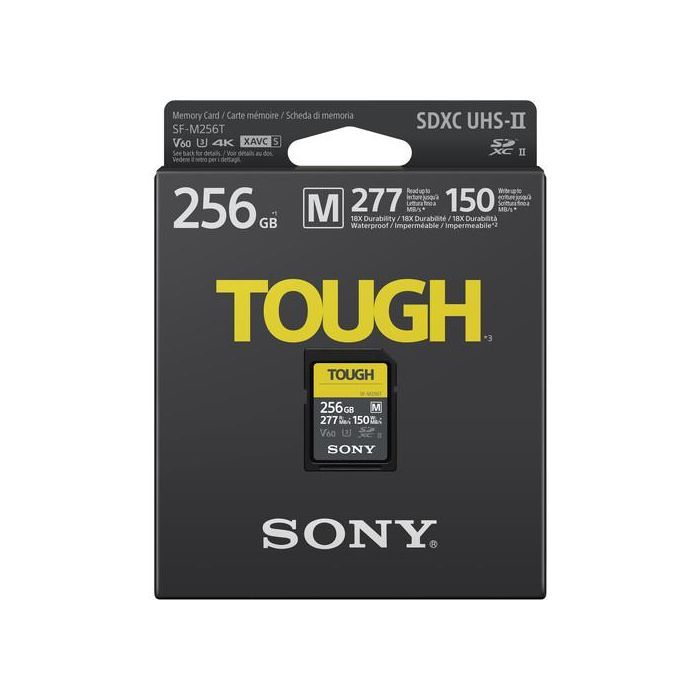 Карта памяти Sony 256GB SDXC class10 UHS-II U3 V60 Tough (SFM256T.SYM) изображение 2