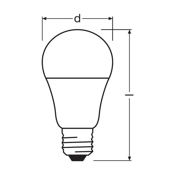 Автолампа Osram LED лампа побутова (8543709000) (OS CLA60-095/840VL) изображение 2