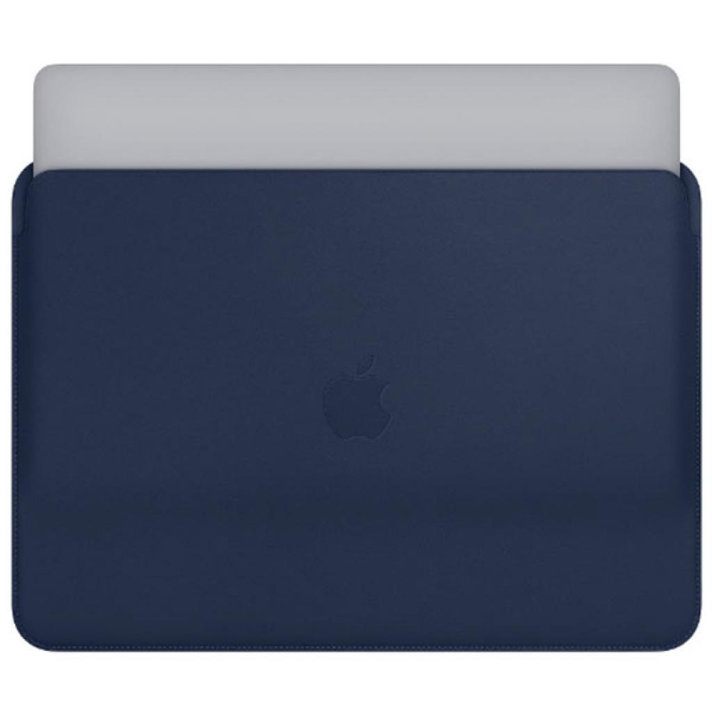 Чехол для ноутбука Apple 13" MacBook Pro, Leather Sleeve, Midnight Blue (MRQL2ZM/A) изображение 5