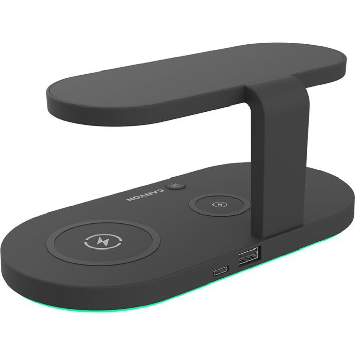 Зарядний пристрій Canyon 5in1 Wireless charger with UV sterilizer (CNS-WCS501B) зображення 3