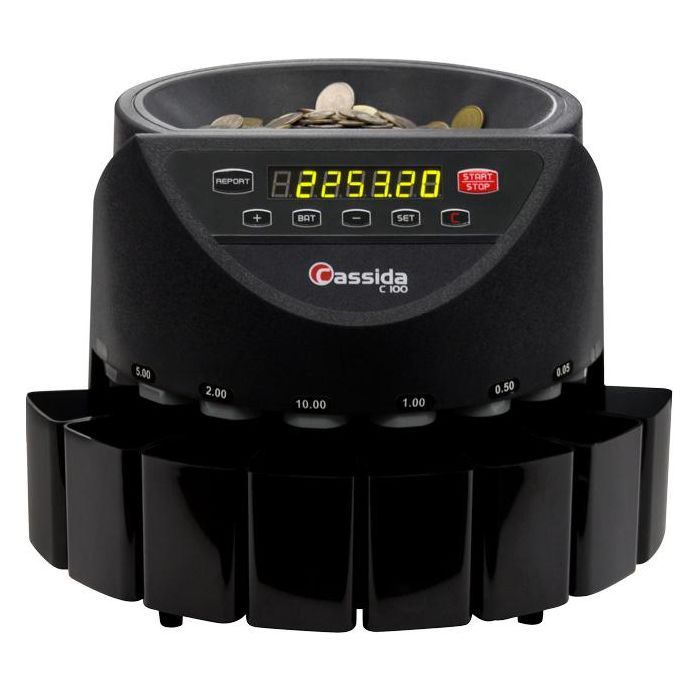 Счетчик банкнот Cassida C100 (сортувальник монет) (00-00000533) изображение 2