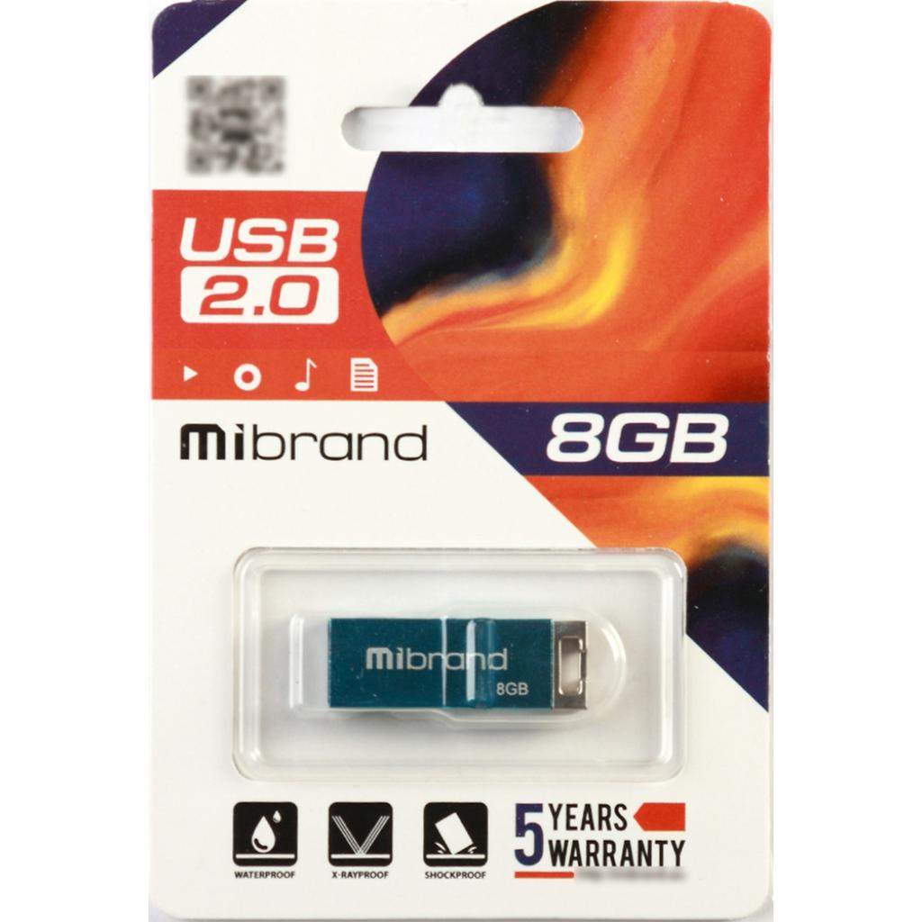 USB флеш накопитель Mibrand 8GB Сhameleon Blue USB 2.0 (MI2.0/CH8U6U) изображение 2