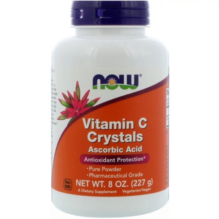 Витамин Now Foods Витамин С, Кристалы, Vitamin C Crystals, 8 oz (227 гр) (NOW-00790)