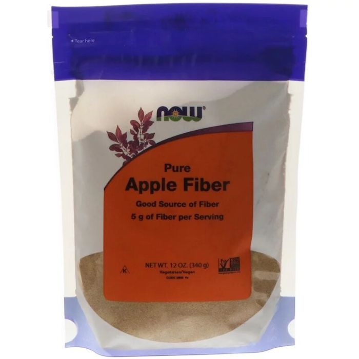 Витамин Now Foods Чистая яблочная клетчатка, Pure Apple Fiber, Порошок, 340 г (NOW-05908)