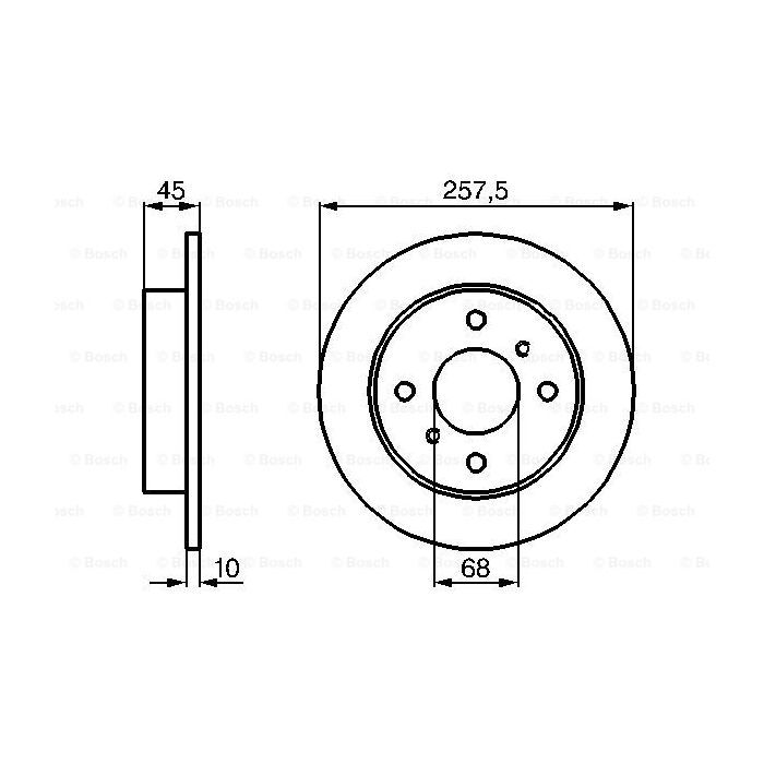 Тормозной диск Bosch 0 986 478 564 изображение 5