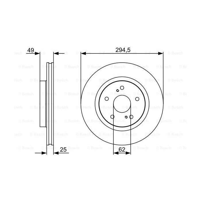Гальмівний диск Bosch 0 986 479 559 зображення 5