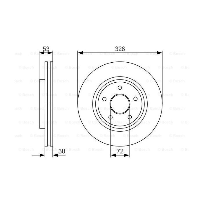 Тормозной диск Bosch 0 986 479 R48 изображение 5