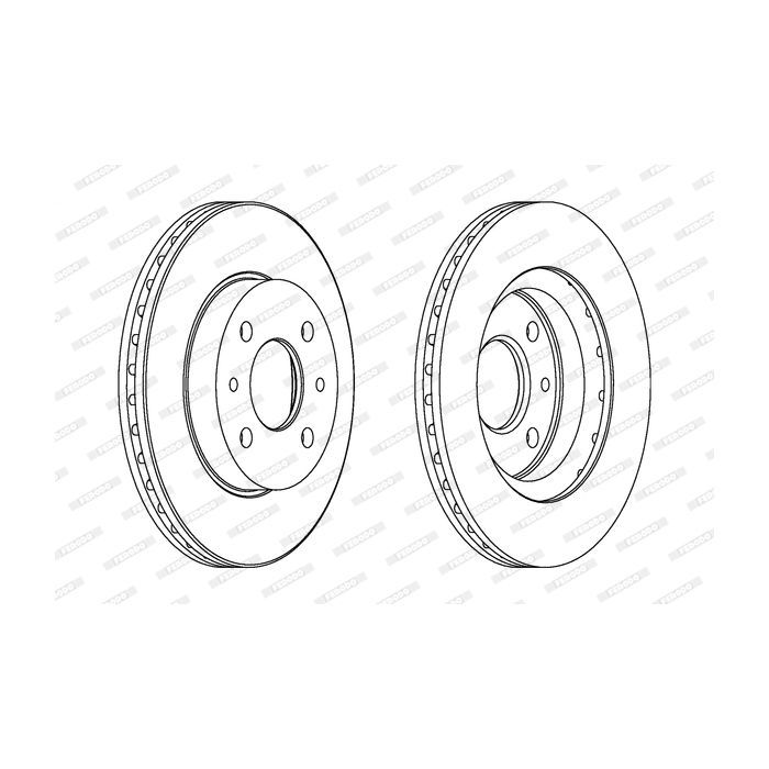 Гальмівний диск FERODO DDF1142