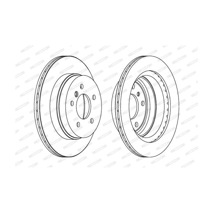 Тормозной диск FERODO DDF1697C