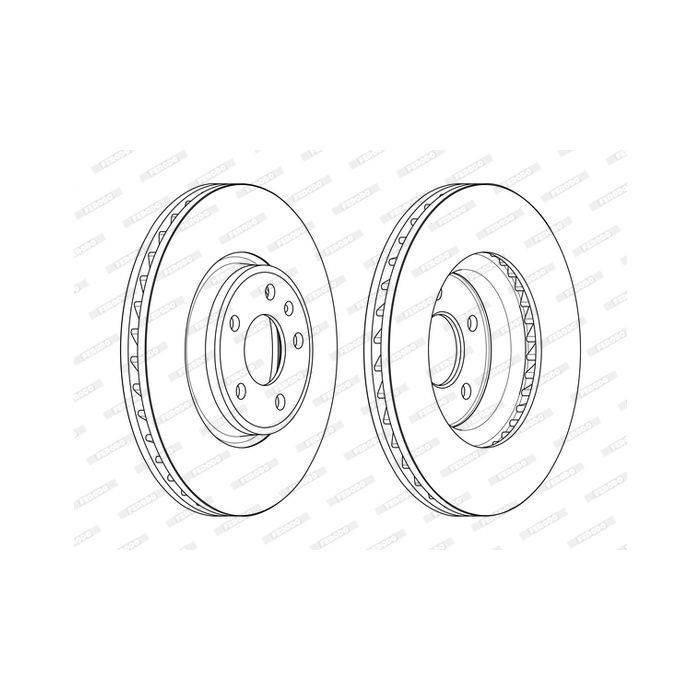 Тормозной диск FERODO DDF2596C-1