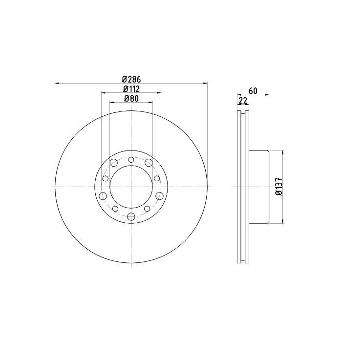Гальмівний диск LPR M2171V
